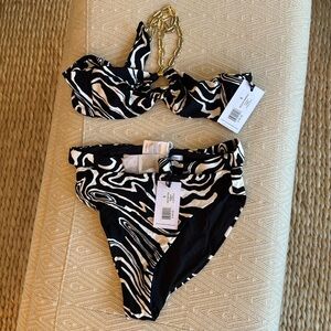 NWT WEWOREWHAT MARBLE BIKINI SIZE S
